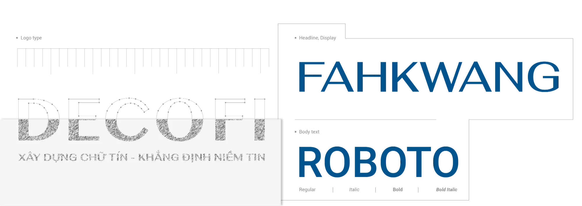 DECOFI Typography
